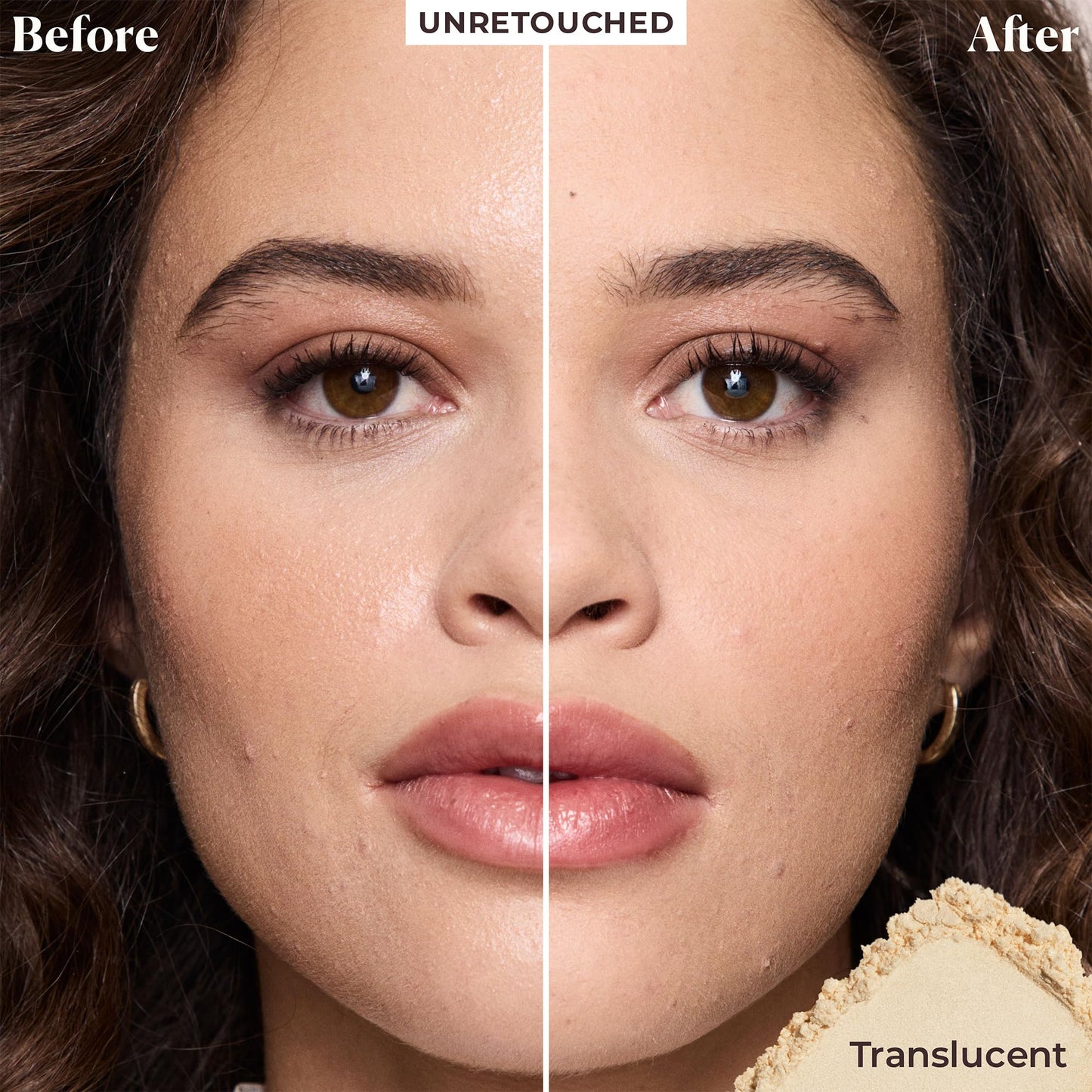 Laura Mercier talc-free setting powder application on hand