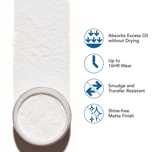 Close up of Dermablend setting powder packaging