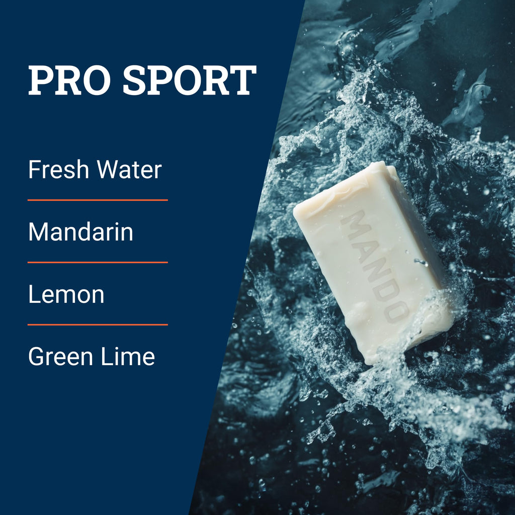 Mando Pro Sport bar displayed with ingredients label
