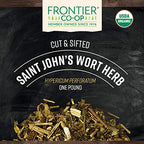 Frontier Co Op Organic Saint Johns Wort packaging label