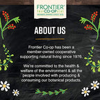 Frontier Co Op organic dried herb supplement ingredients label