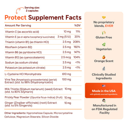 Cheers Protect daily liver supplement capsules for adults