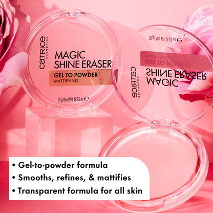 Catrice oil control transparent matte compact powder for daily makeup setting.
