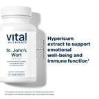 Vital Nutrients St John's Wort vegan dietary supplement packaging