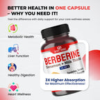 Imported Ultra Herbs Berberine HCl 12200 mg equivalent premium dietary supplement.