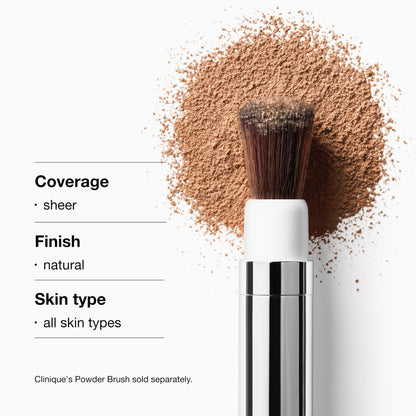 Top view of Clinique Blended Face Powder jar for all skin types