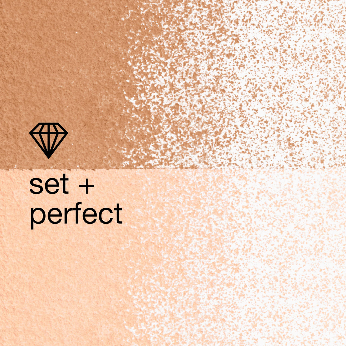 Clinique face powder swatch showing invisible blend shade