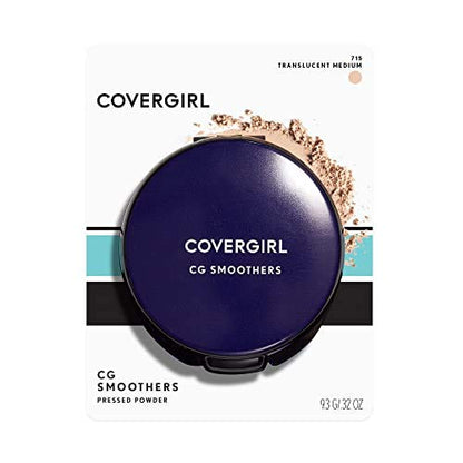 Back of Covergirl Smoothers Pressed Powder packaging with ingredients