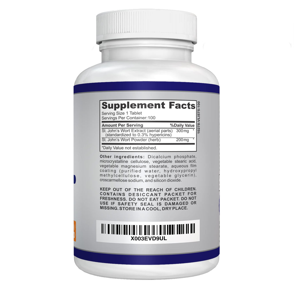 Close-up view of the 100 days supply safety seal and directions for O!VITA tablets.