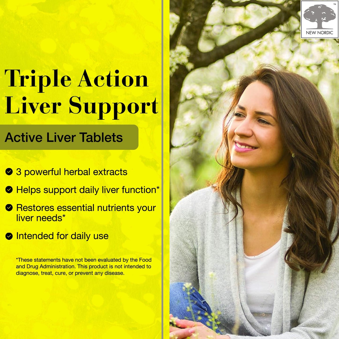 Authentic New Nordic Active Liver dietary supplement facts and ingredients list