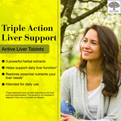 Authentic New Nordic Active Liver dietary supplement facts and ingredients list