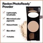 Revlon makeup compact displayed with included application brush