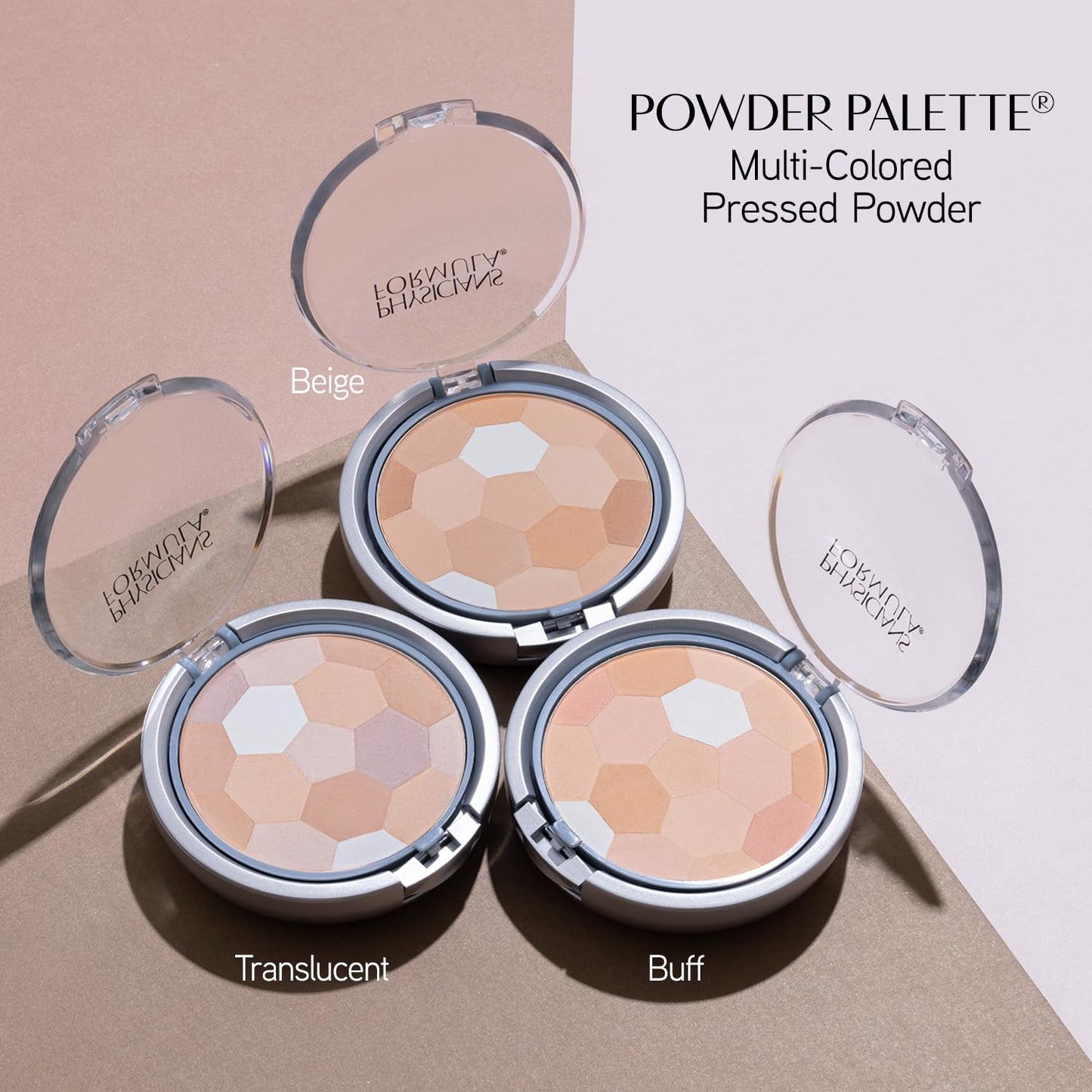 Physicians Formula multi-colored powder palette brand logo