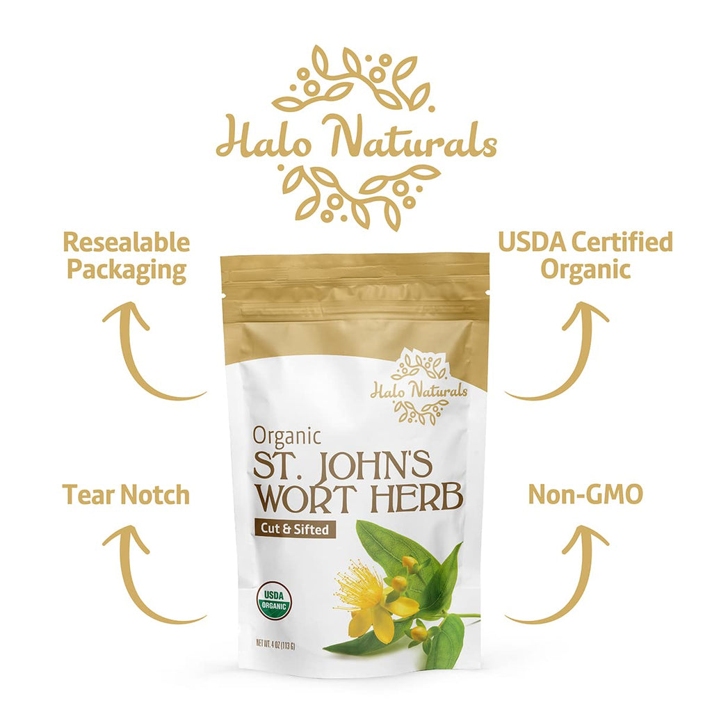 Back label view showing ingredients and product specifications for Halo Naturals