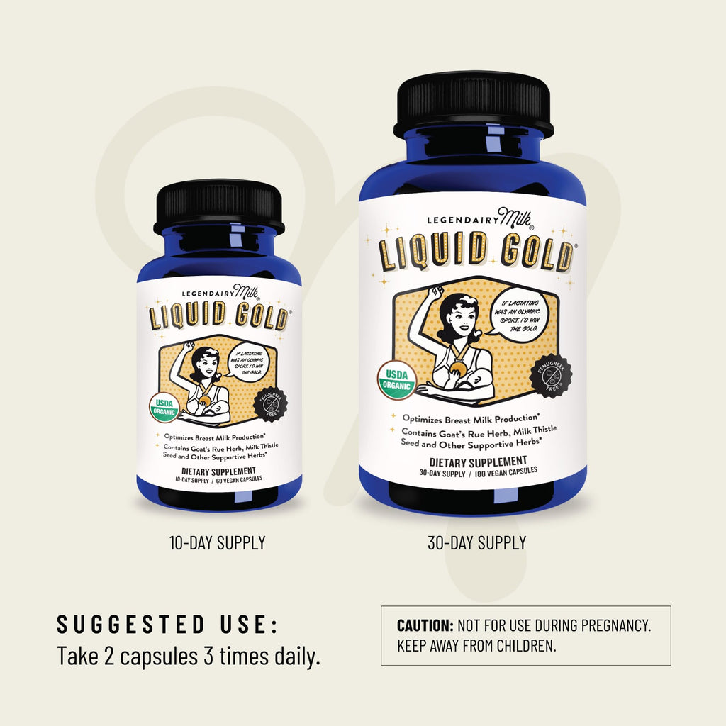 Legendairy Milk Liquid Gold veggie capsules for breastfeeding