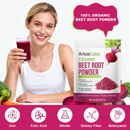 Gluten free non GMO organic dietary supplement powder for stamina and heart wellness