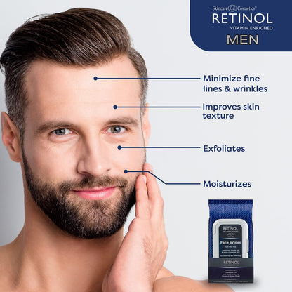Livaura Retinol Men Facial Wipes shown for gym use