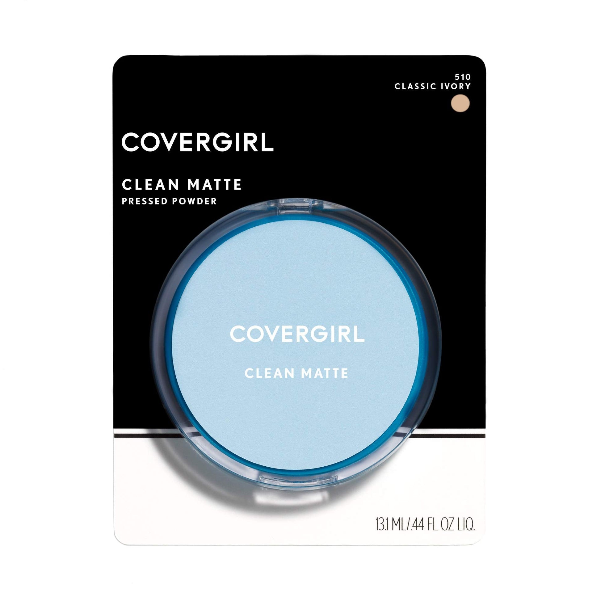 Texture swatch of Covergirl matte pressed powder shade 510