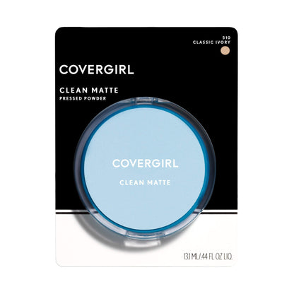 Texture swatch of Covergirl matte pressed powder shade 510