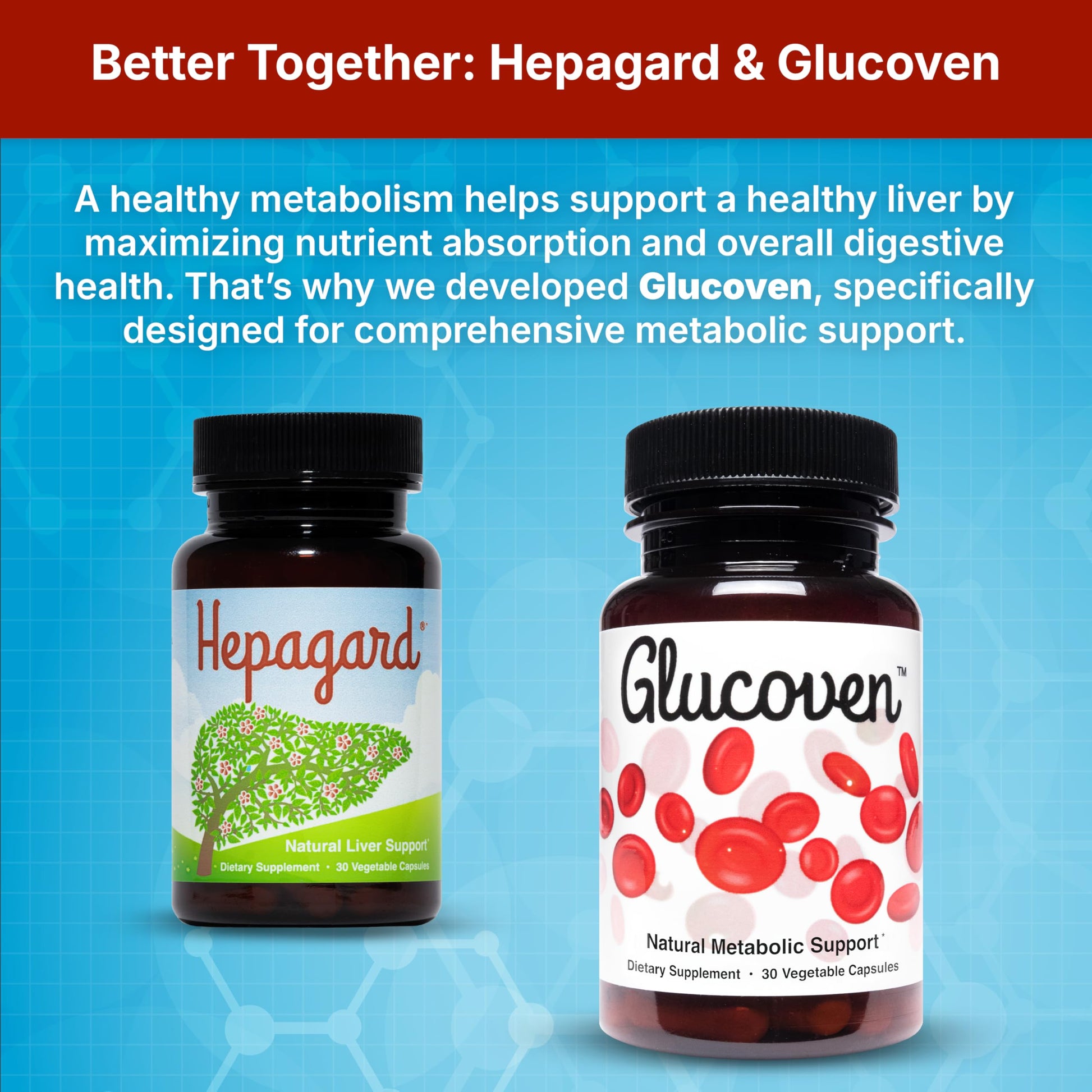 Hepagard authentic USA imported supplement bottle highlighting the premium vegetable capsule count