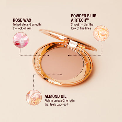 Charlotte Tilbury airbrush powder texture close up shot