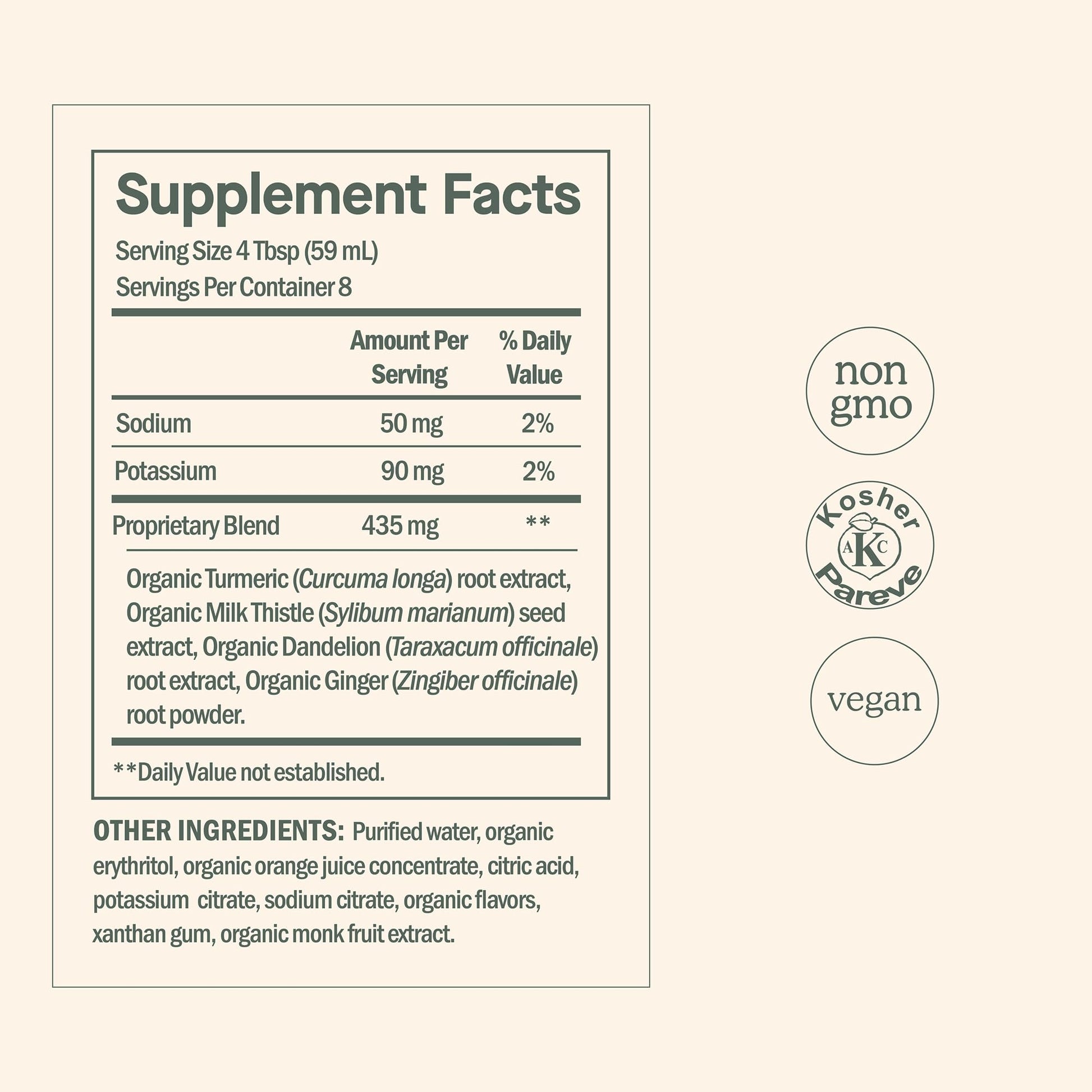 Three pack of Dose For Your Liver clean vegan formula bottles on a kitchen counter