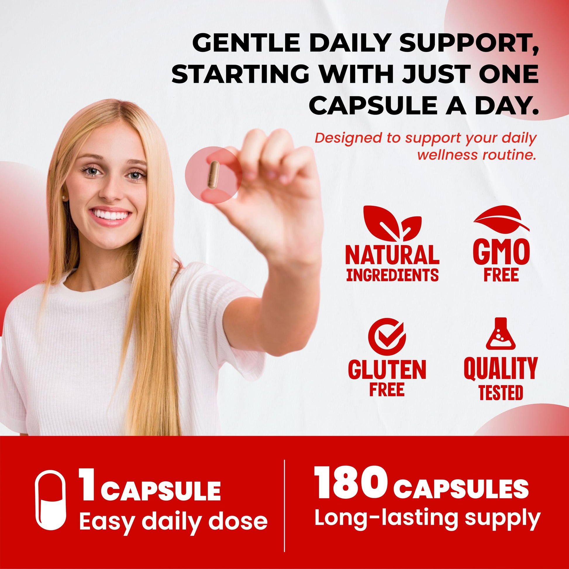 Ultra Herbs 9-in-1 daily balance hormone supplement featuring l-theanine and rhodiola rosea