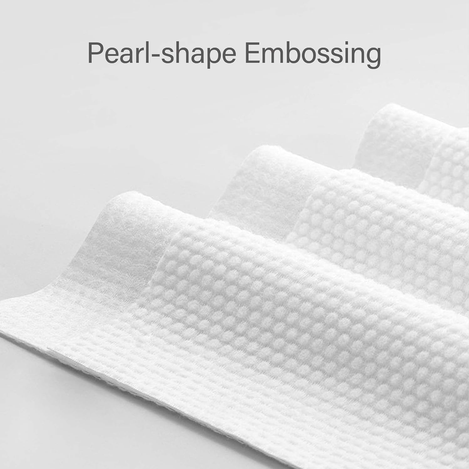 Unifree absorbent dry wipe texture and size demonstration