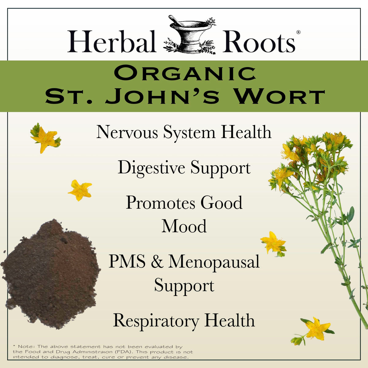 Pure Mountain Botanicals Herbal Roots extra strength St Johns Wort capsule size and appearance.