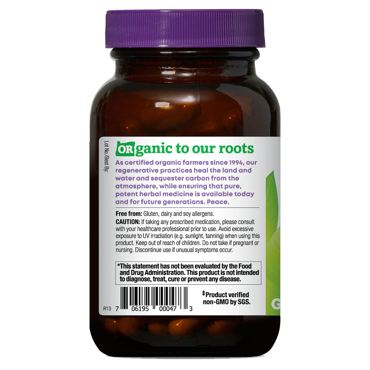 Organic St. John's Wort capsules for mood support