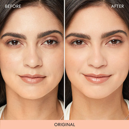 BareMinerals Mineral Veil applied on hand for texture reference
