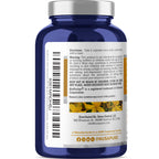 NusaPure St John's Wort vegan capsules showcasing non-GMO and gluten-free ingredients certification