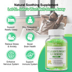 Two bottles of JOVITHEA apple flavored herbal supplement for relaxation