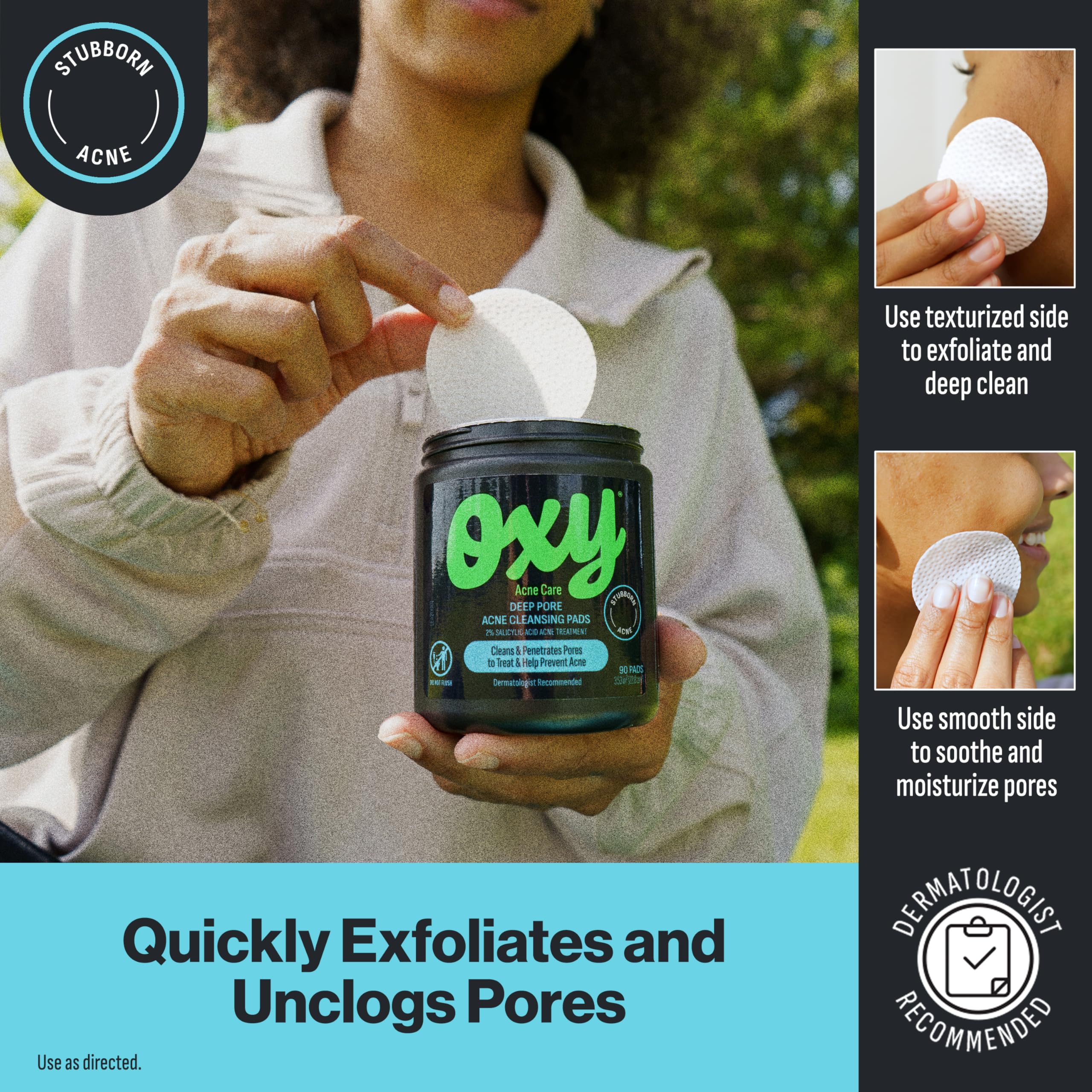 Authentic USA imported Oxy cleansing pads for stubborn acne