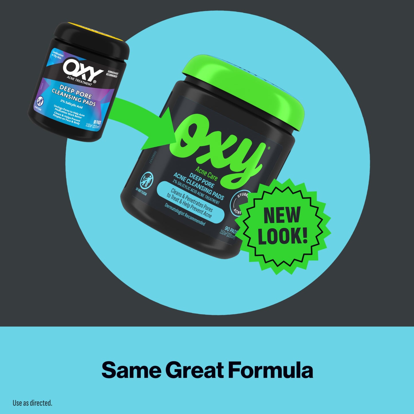 Dermatologist recommended Oxy acne pads for oily skin