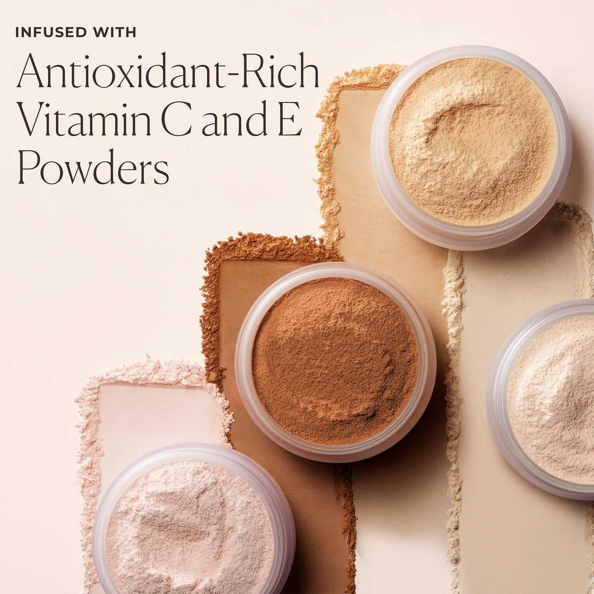 Laura Mercier setting powder applied with velour puff