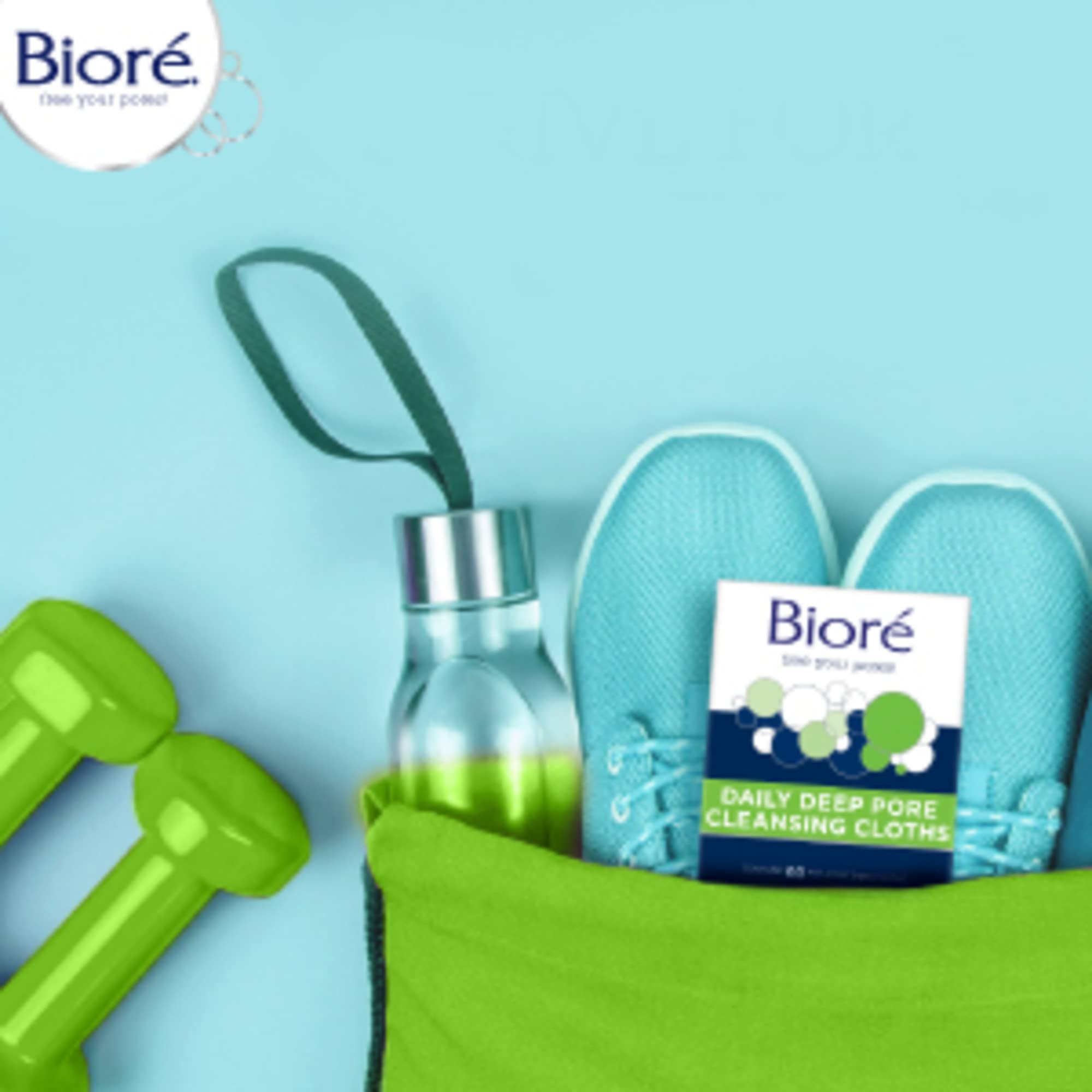 Bioré facial cleansing wipes package detail