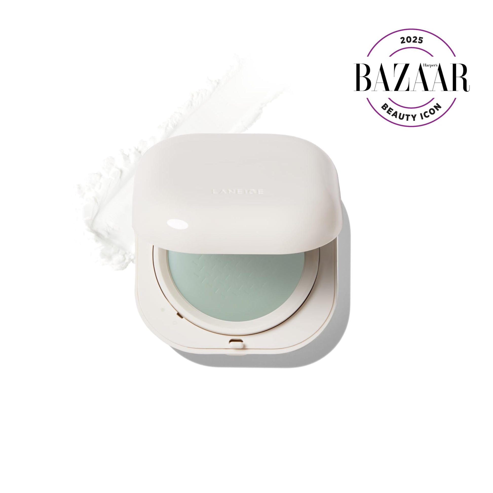 Laneige Neo Korean oil control powder open compact showing the soft velvet puff
