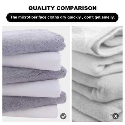 Moonqueen makeup remover cloths set in white and gray