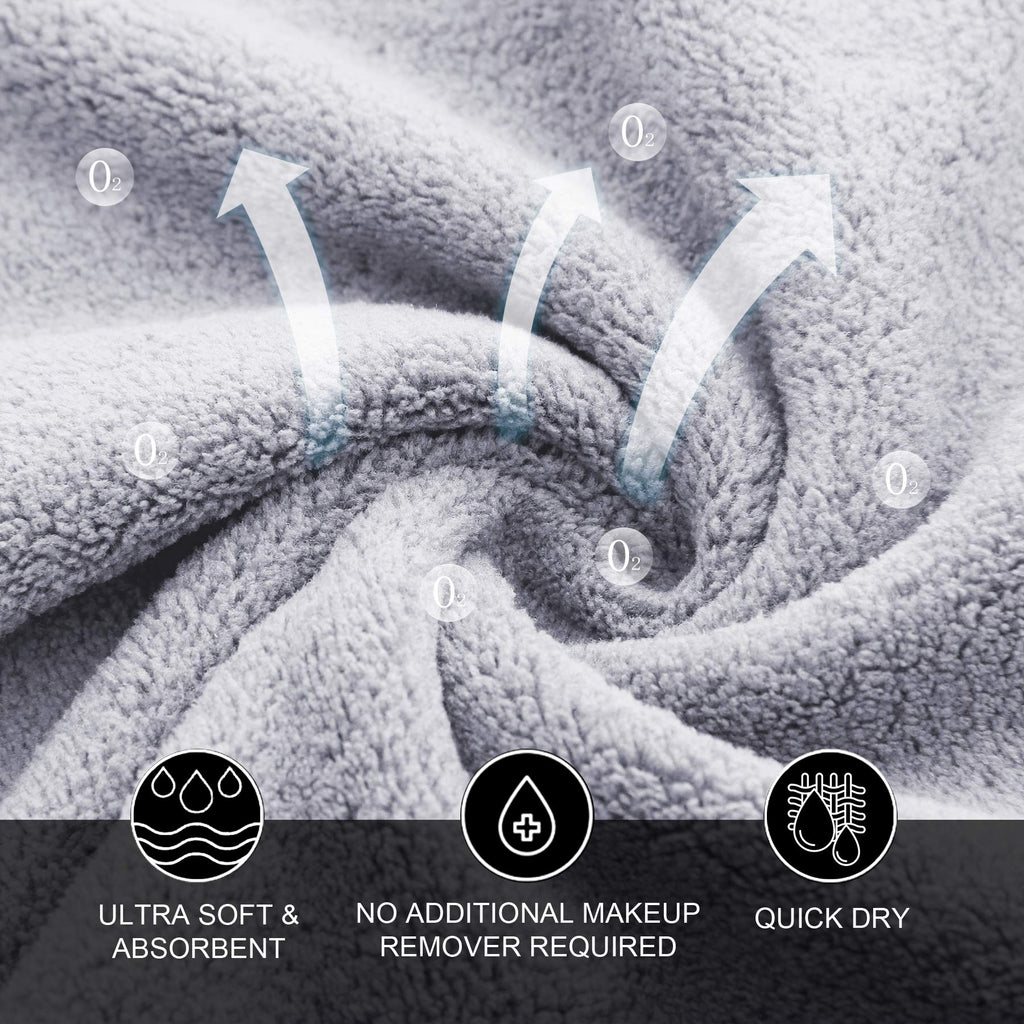 MOONQUEEN facial cleansing cloth folded neatly for travel