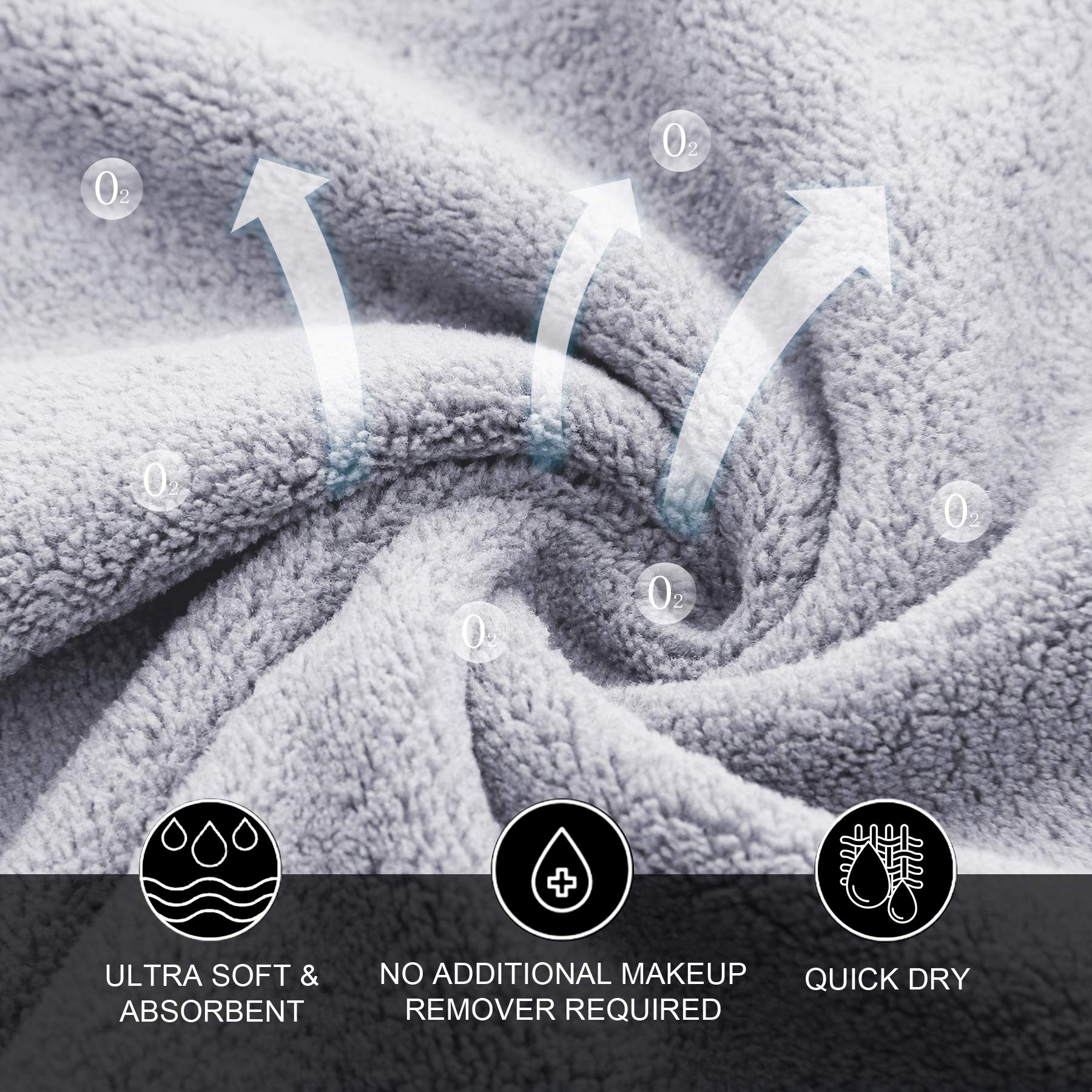 Demonstration of highly absorbent microfiber washcloth