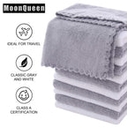 Demonstration of MOONQUEEN absorbent microfiber washcloth texture