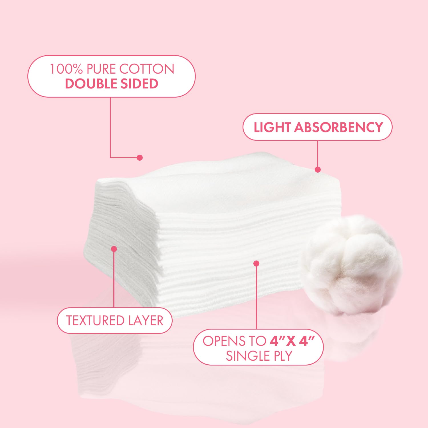 Intrinsics 2x2 silken wipes pack opened showing cotton pads