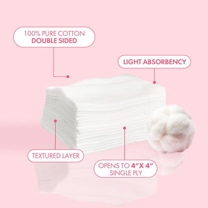 Intrinsics 2x2 silken wipes pack opened showing cotton pads