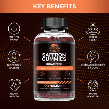 Effective Nutra sugar free saffron supplement nutritional facts panel and ingredient list