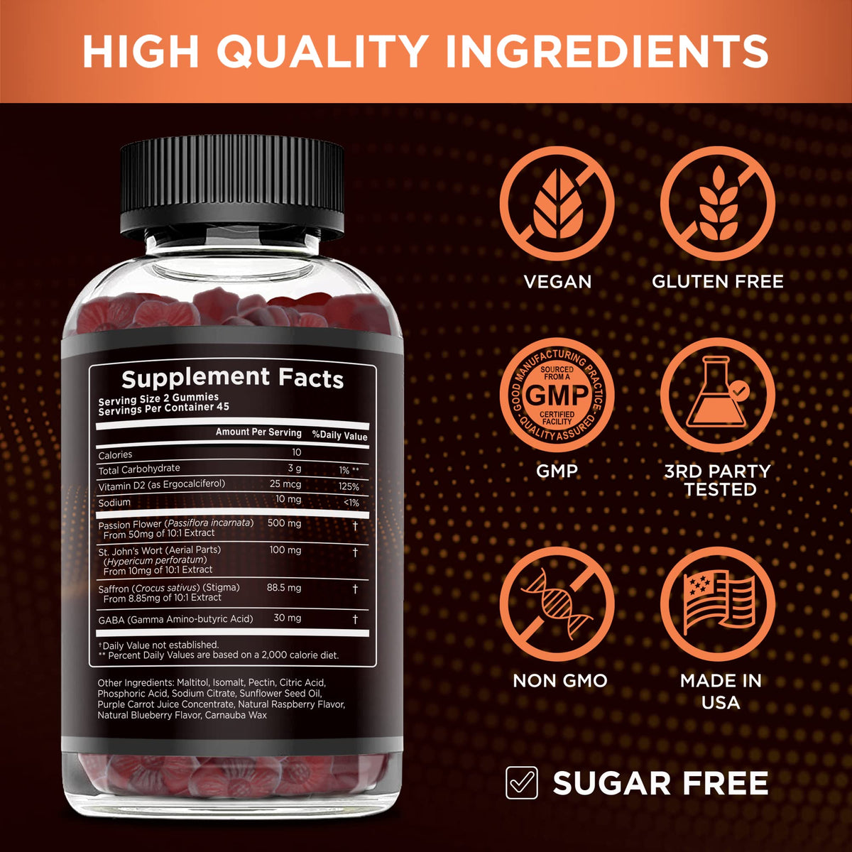 Effective Nutra saffron supplements showing authentic USA imported packaging details