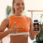 Effective Nutra 45 day supply saffron dietary supplement bottle angle view