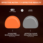 Effective Nutra premium saffron extract gummies texture and natural berry color close up