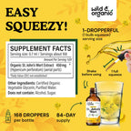 Alcohol free herbal liquid drops with dropper bulb for relaxation