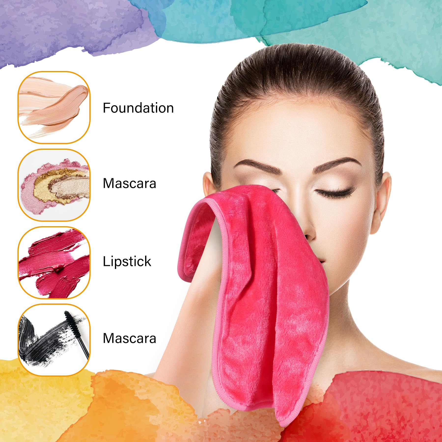 Nugilla microfiber face towel showing texture and softness